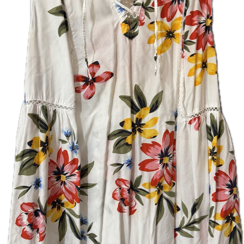 Floral White Dress